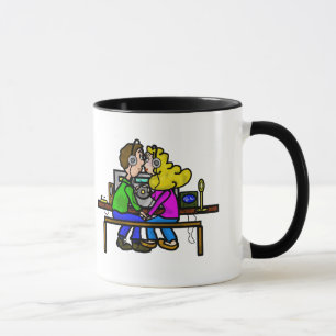 Ham Radio Operators Kissing Mug  Customise Calls