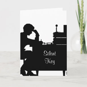 Ham Radio Silent Key Sympathy Card  Customise It.