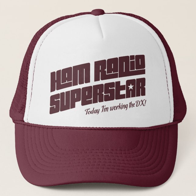Ham Radio Superstar Trucker Hat (Front)