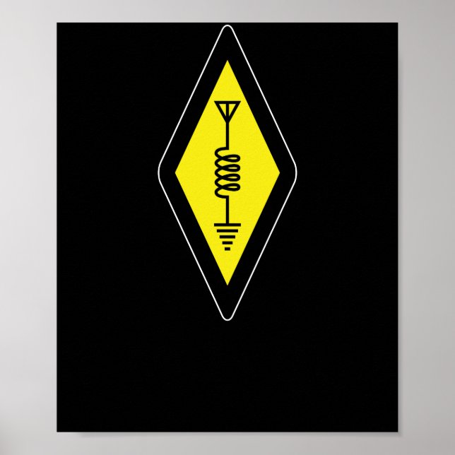 Ham Radio Symbol Poster (Front)