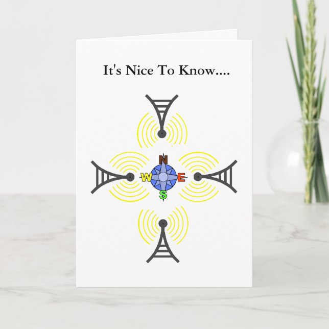 Ham Radio World Communication & Friendship Card (Front)