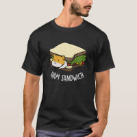 Ham Sandwich Funny Hamster Pun Dark BG