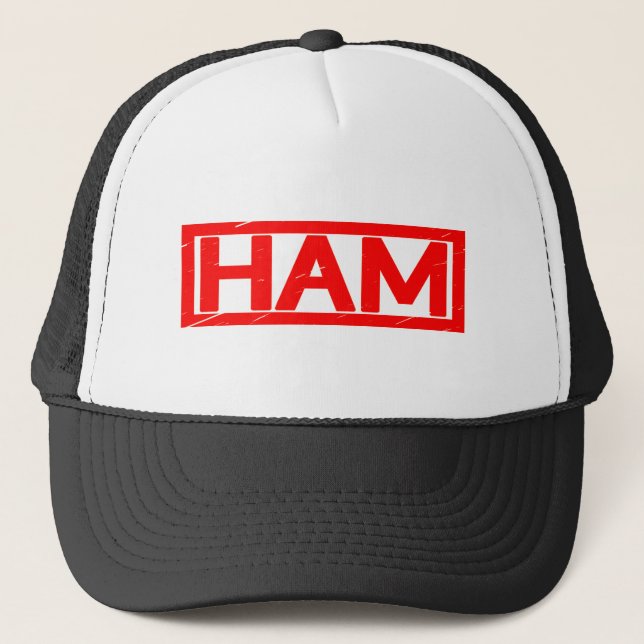 Ham Stamp Trucker Hat (Front)