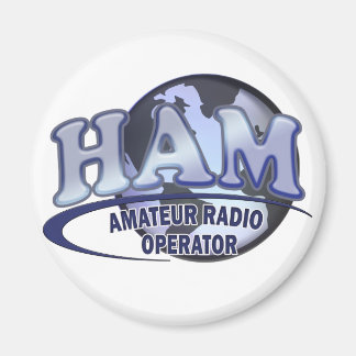 HAM WORLD LOGO Amateur Radio Magnet