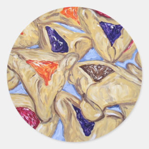 "Hamantaschen" Classic Round Sticker