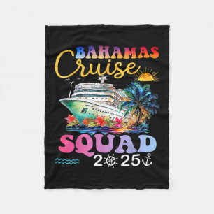 Hamas Cruise 2025 Squad Family Group Vacation Matc Fleece Blanket