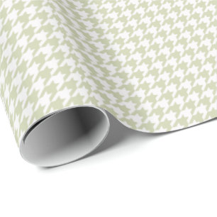 HAMBbyWG Wrapping Paper - Ecru & White Houndstooth