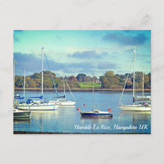 Hamble Le Rice Waters Edge Hampshire Postcard