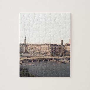 Hamburg Alsterarkaden Deutschland Alster Germany Jigsaw Puzzle