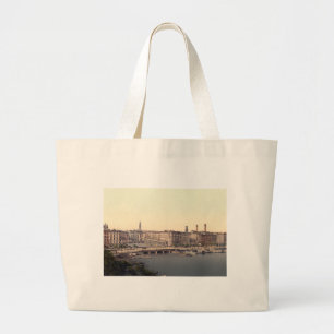 Hamburg Alsterarkaden Deutschland Alster Germany Large Tote Bag
