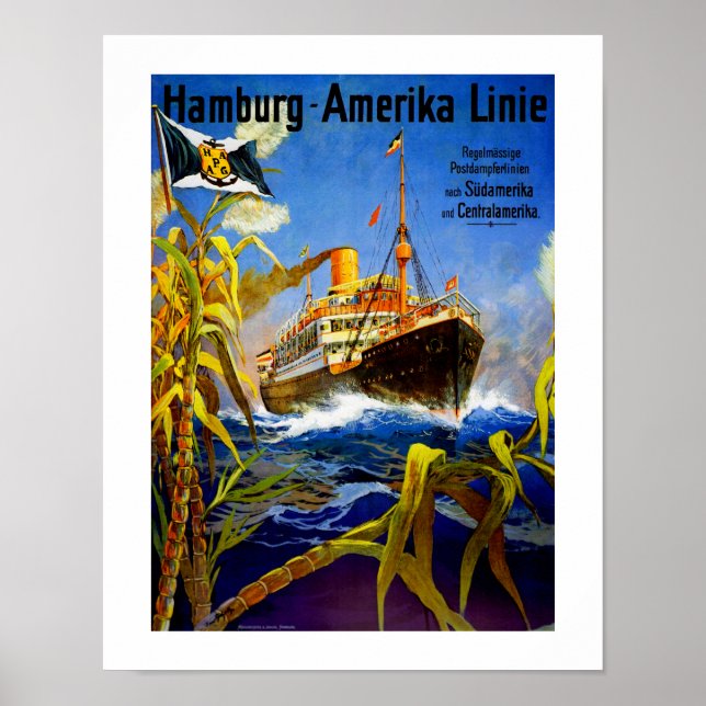 Hamburg America to South America Poster (Front)