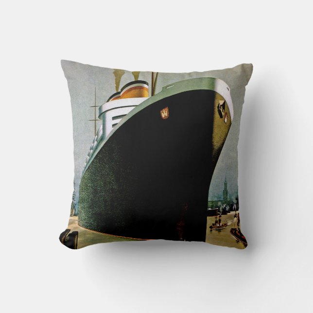 Hamburg-Amerika Line Cushion (Front)