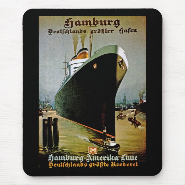 Hamburg-Amerika Line Mouse Mat (Front)