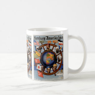 Hamburg Amerika Line Poster Coffee Mug