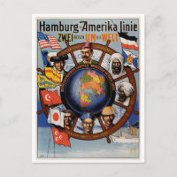 Hamburg Amerika Line Poster