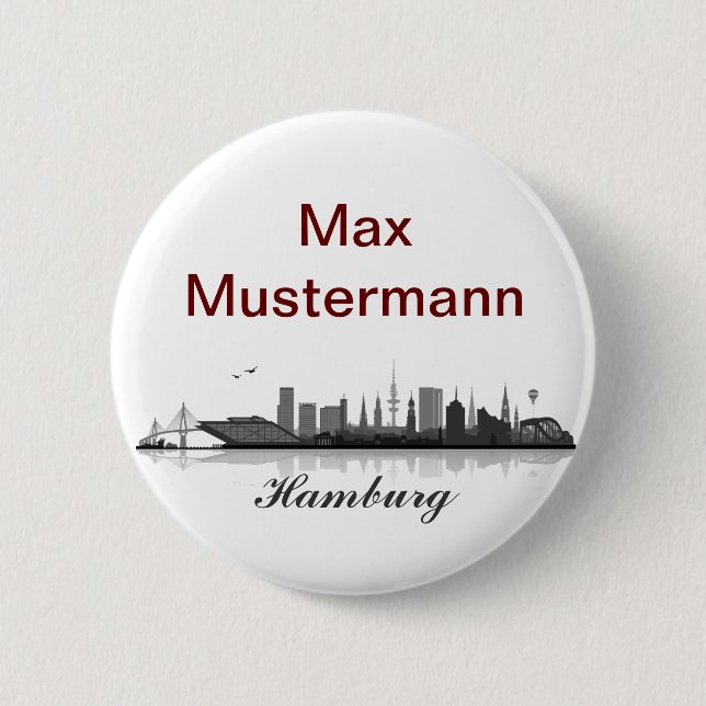 Hamburg Button / Plug (Front)