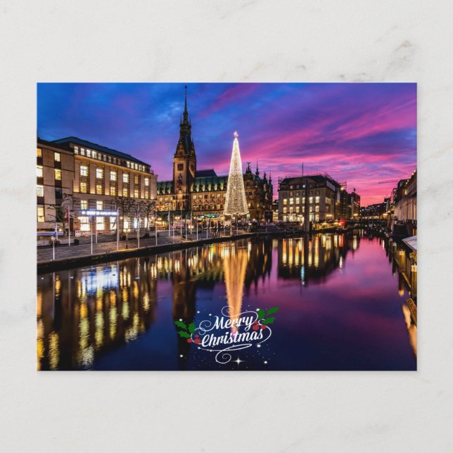Hamburg Christmas Market Postcard (Front)