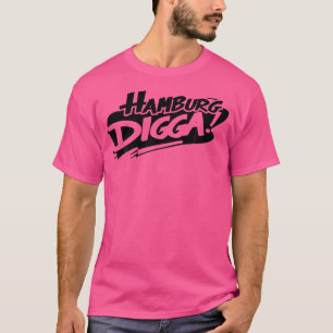 Hamburg City Digga Graffiti Street Art Handstyle H T-Shirt