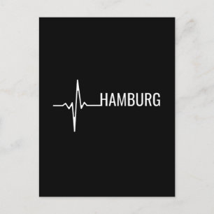 Hamburg City Heartbeat Postcard