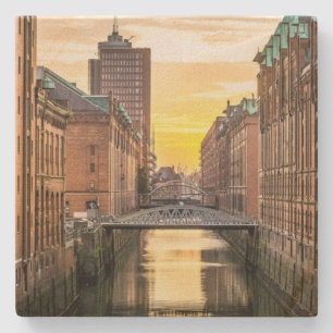 Hamburg CityScape Stone Coaster