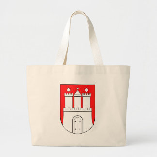 Hamburg coat of arms large tote bag
