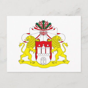 Hamburg Coat of Arms Postcard