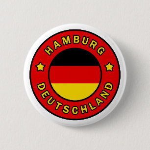 Hamburg Deutschland 6 Cm Round Badge