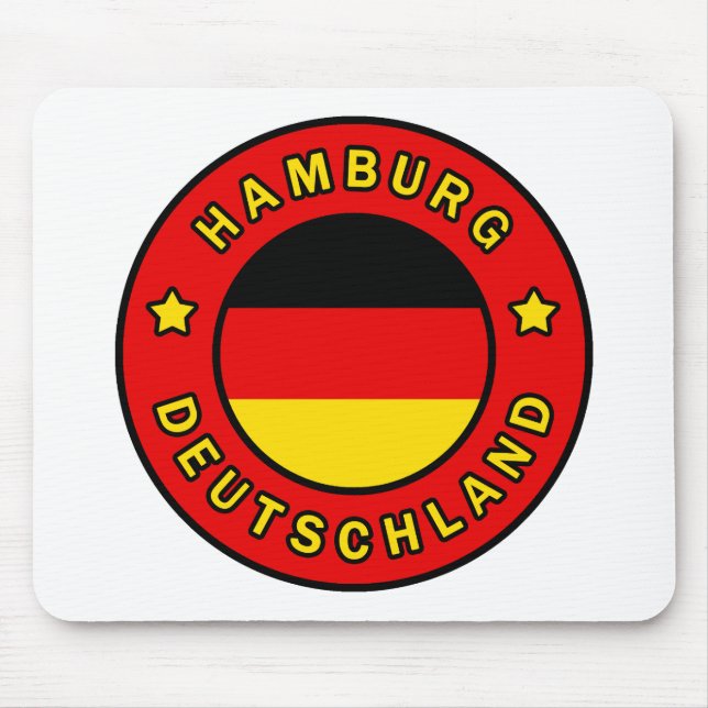 Hamburg Deutschland Mouse Mat (Front)