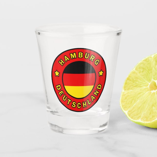 Hamburg Deutschland Shot Glass (Front)
