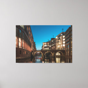 Hamburg Ellerntorsbrücke Canvas Print