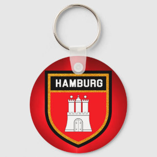 Hamburg Flag Key Ring