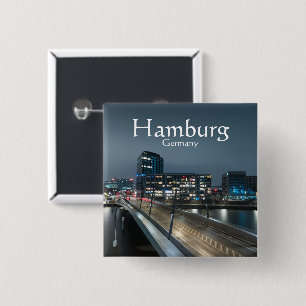 Hamburg Germany 15 Cm Square Badge
