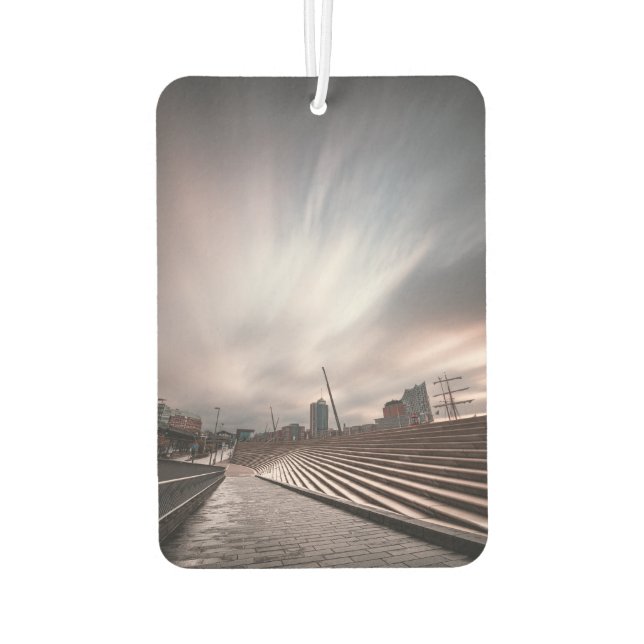 Hamburg Germany Car Air Freshener (Back)