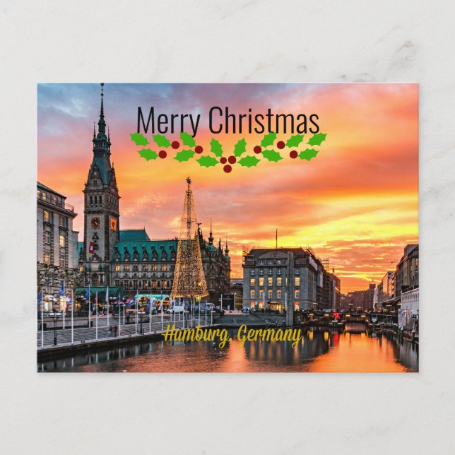 Hamburg, Germany Christmas Postcard (Front)