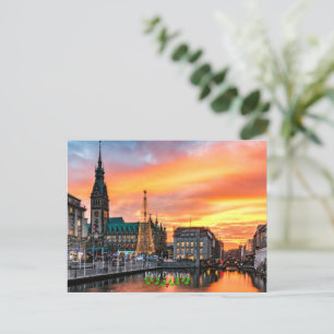Hamburg, Germany Christmas Postcard