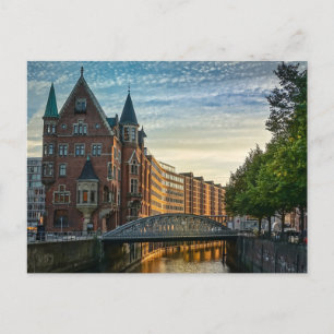 Hamburg, Germany City View Postcard