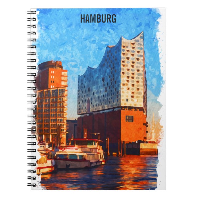 Hamburg Germany Elbphilharmonie Travel Notebook (Front)