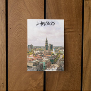 Hamburg Germany Hansestadt City View Postcard