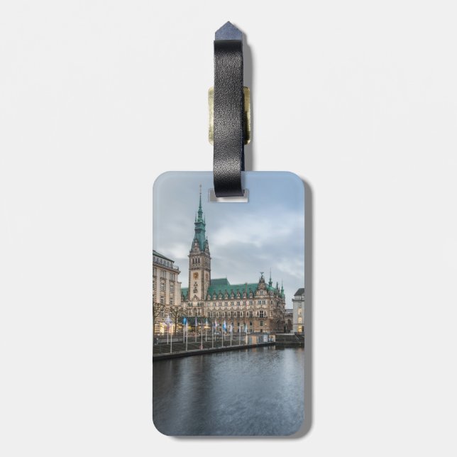 Hamburg Germany Luggage Tag (Back Vertical)