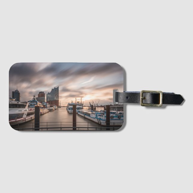 Hamburg Germany Luggage Tag (Front Horizontal)