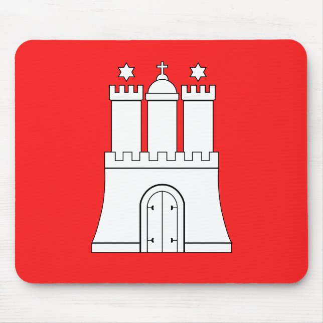 Hamburg, Germany Mouse Mat (Front)