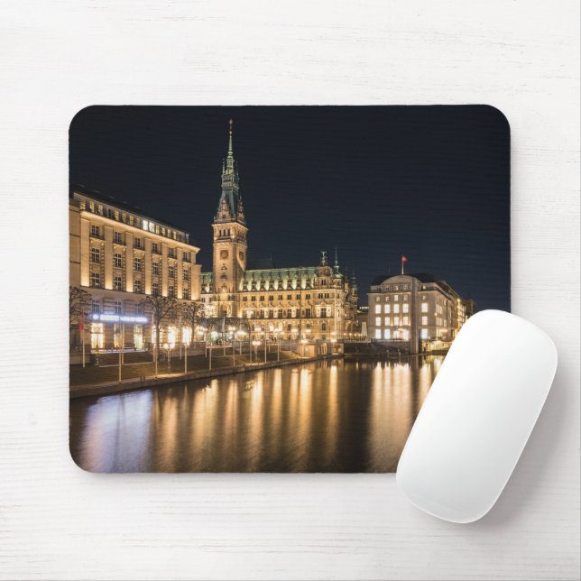 Hamburg Germany Mouse Mat (With Mouse)
