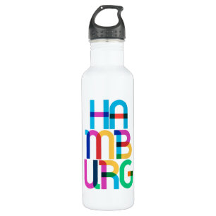 Hamburg Germany Pop Art Letters 710 Ml Water Bottle