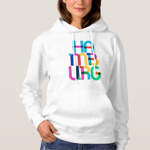 Hamburg Germany Pop Art Letters Hoodie