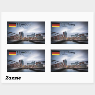 Hamburg Germany Rectangular Sticker