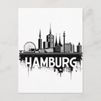 Hamburg Germany Skyline–Cityscape Urban Reflection Postcard