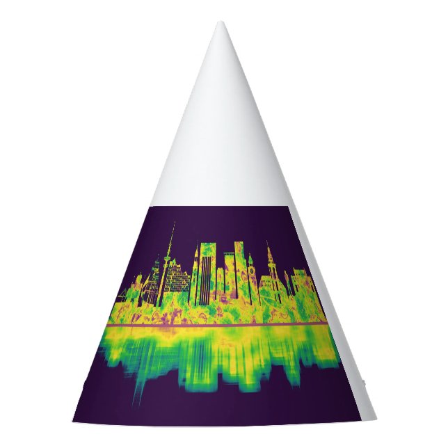 Hamburg Germany Skyline Party Hat (Front)