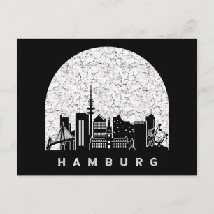 Hamburg Germany Skyline Postcard