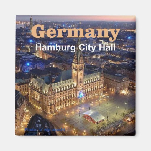 Image of Hamburg Germany Travel Photo Souvenir Magnets