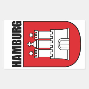 Hamburg (Hansestadt) Rectangular Sticker